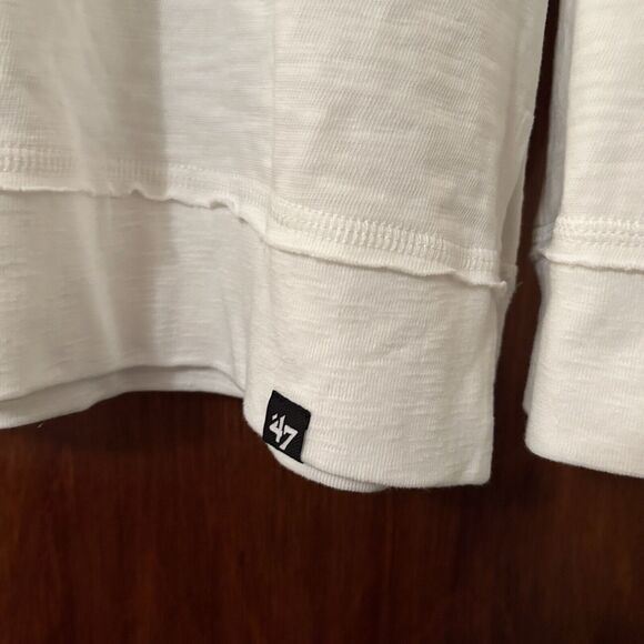 Pittsburgh Steelers 47 White Crew Neck Sweatshirt Women's Large NWT NFL PGH Logo - Picture 7 of 11